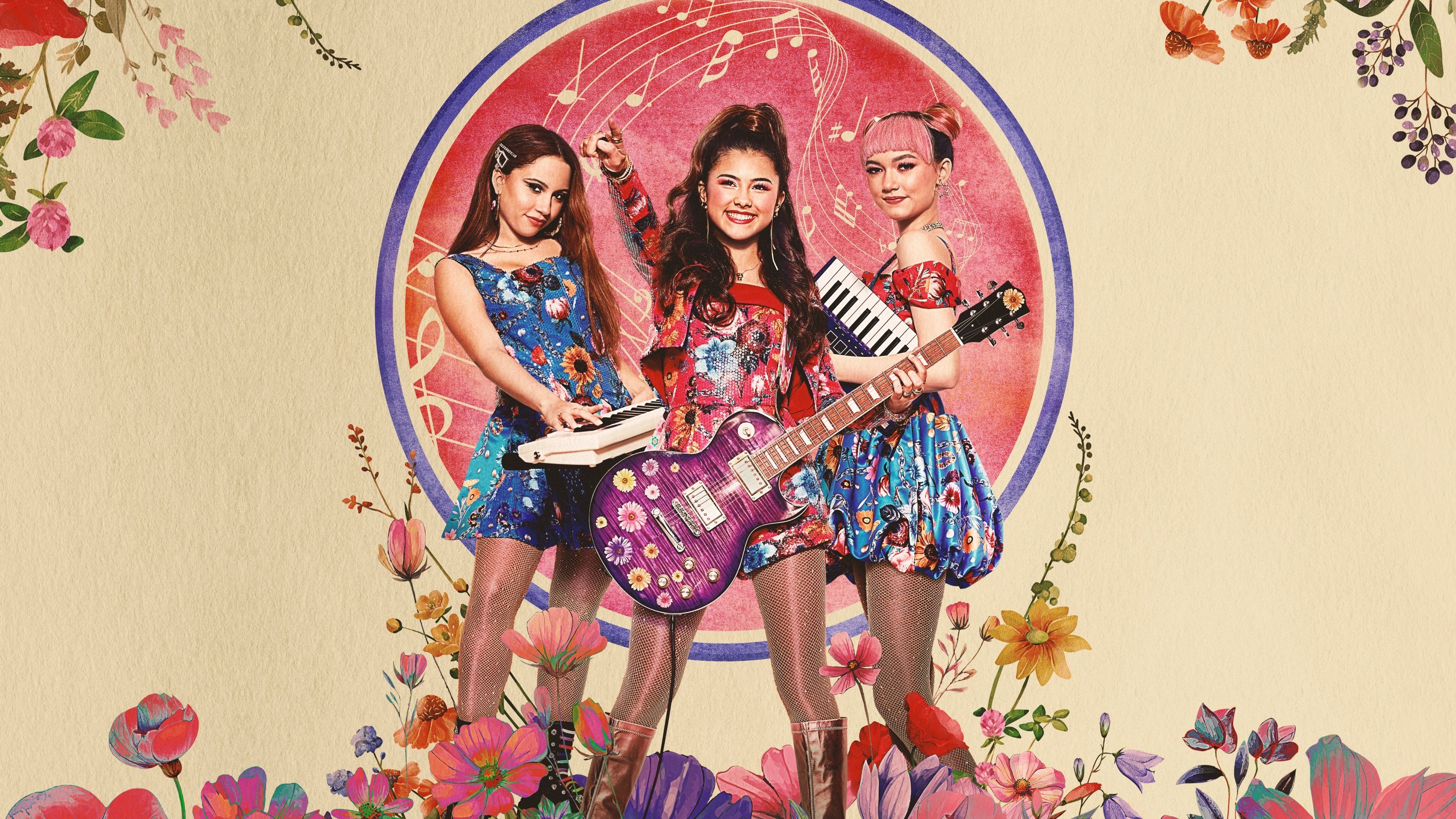 Electric Bloom Background