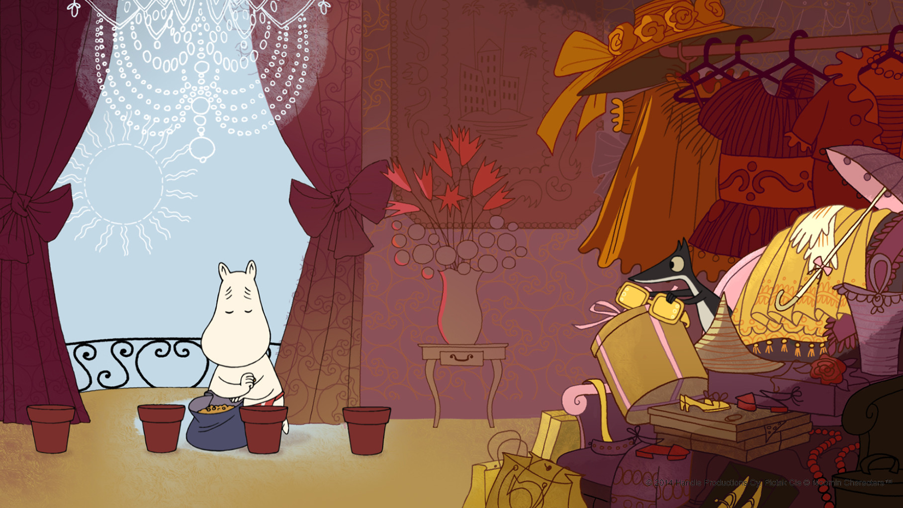 Moomins on the Riviera Background