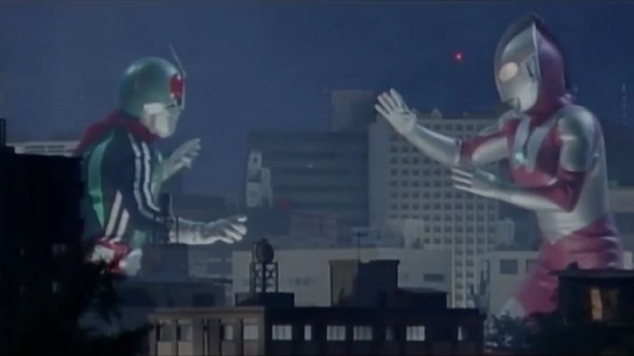 Ultraman vs. Kamen Rider Background