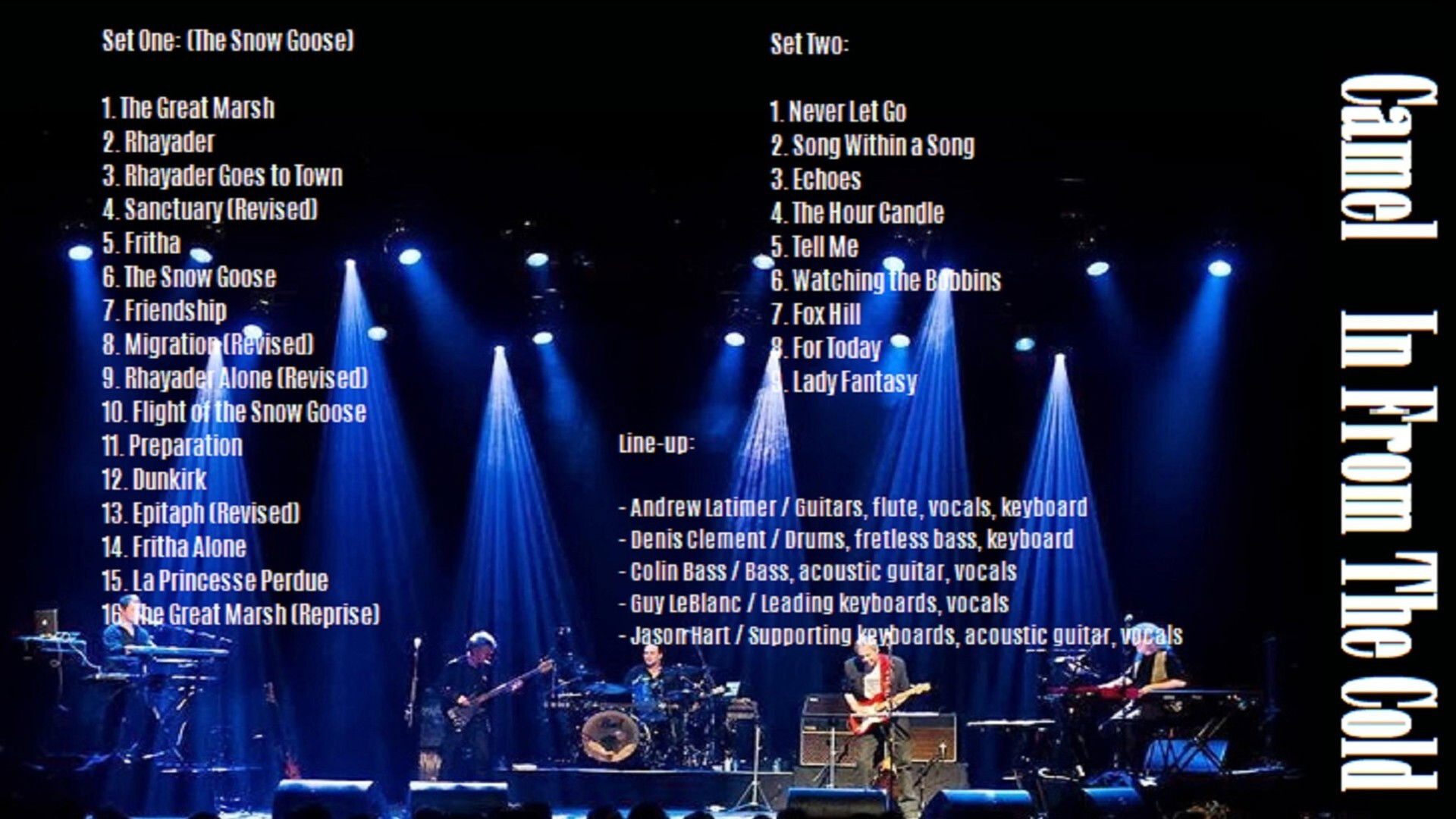 Camel: In From the Cold Background