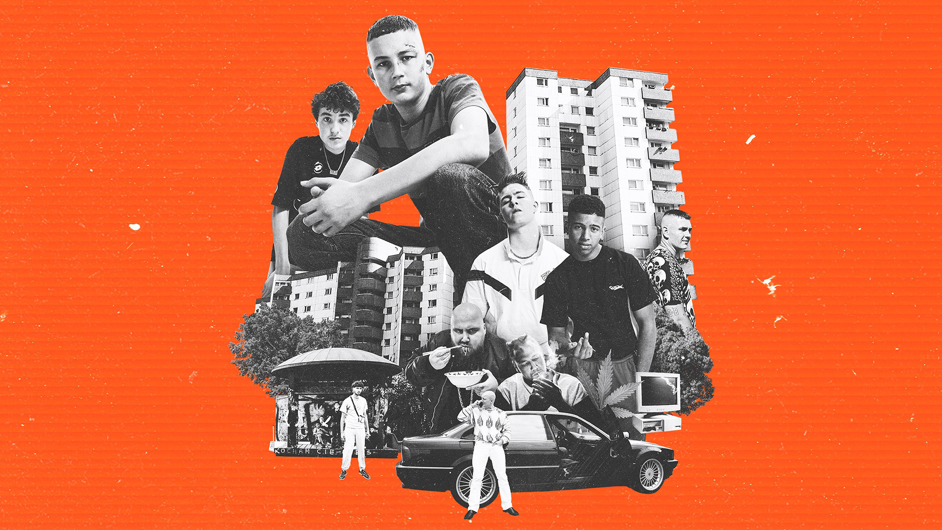 Sun and Concrete Background