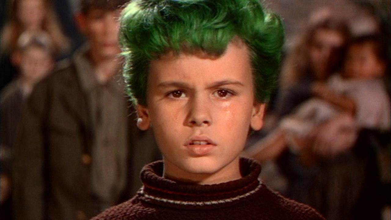 The Boy with Green Hair Background