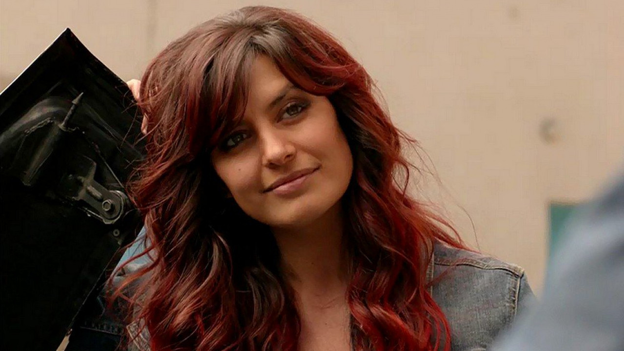 The Woman with Red Hair Background