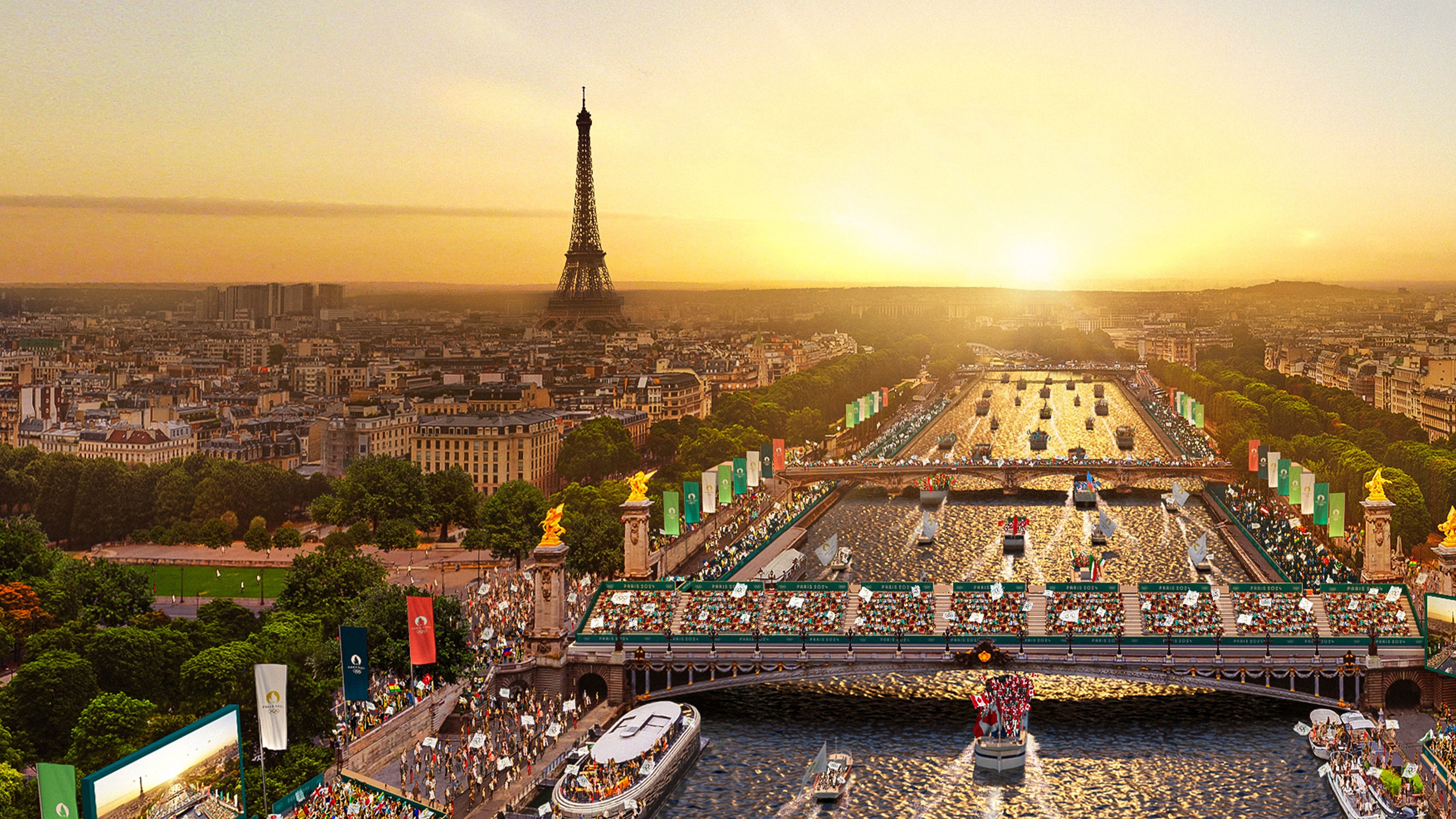 Paris 2024 Olympic Opening Ceremony Background