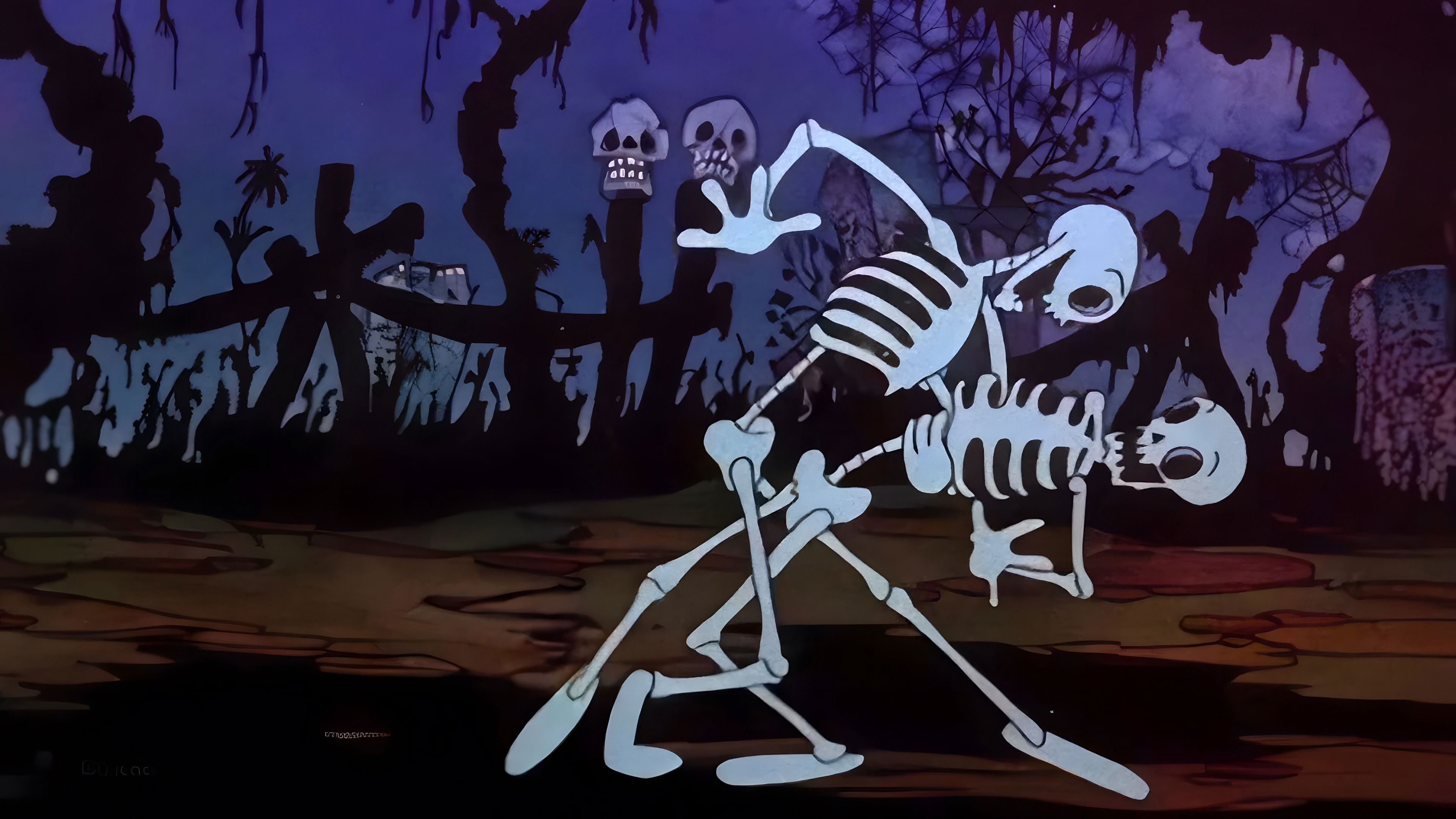 Skeleton Frolic Background