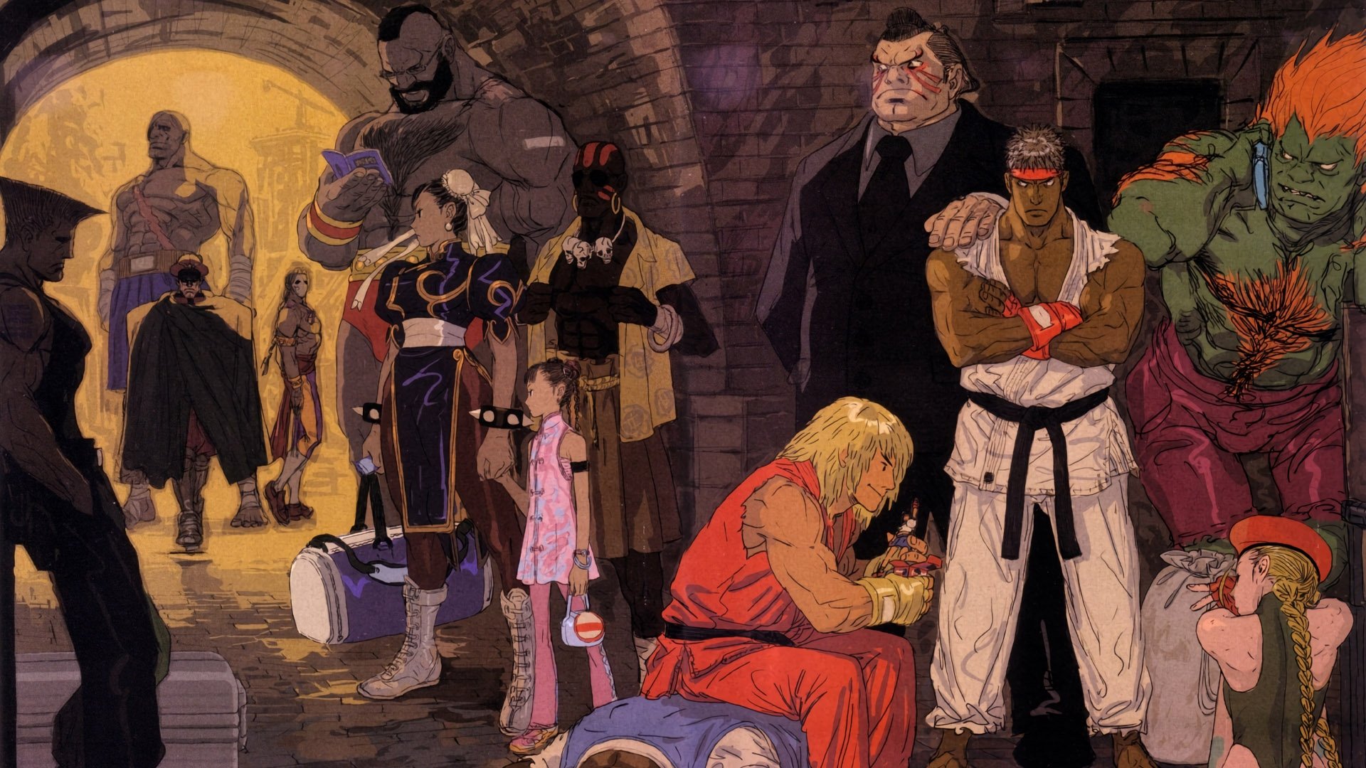 STREET FIGHTER SAGA ~Kakutou Bushiden~ Famitsu DVD Video Background