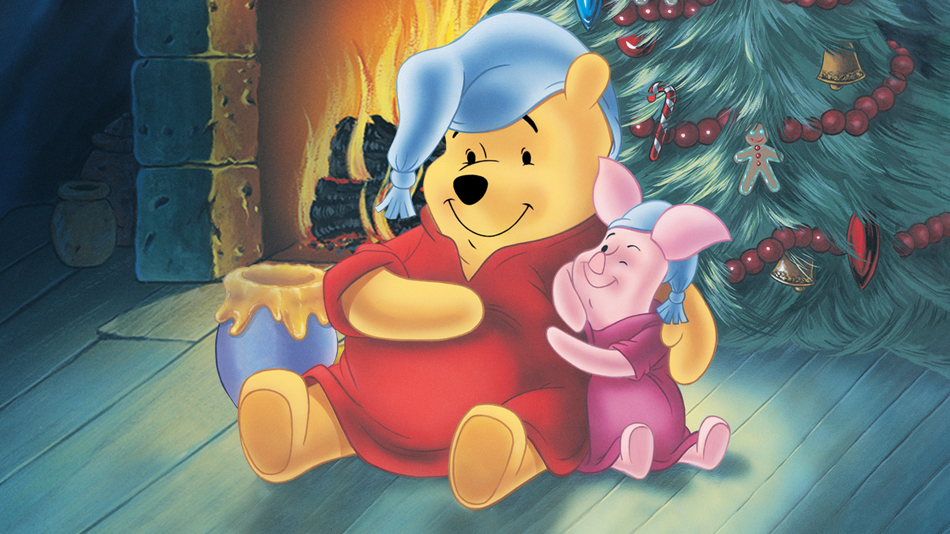 Winnie the Pooh: A Very Merry Pooh Year Background