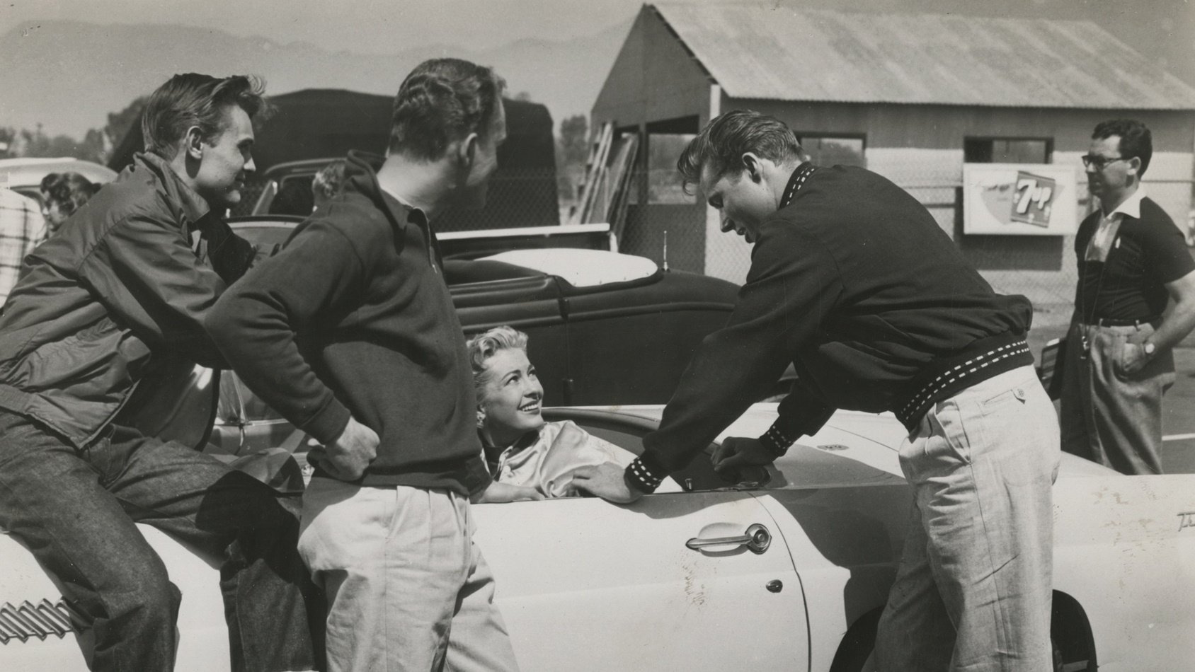 Hot Rod Girl Background