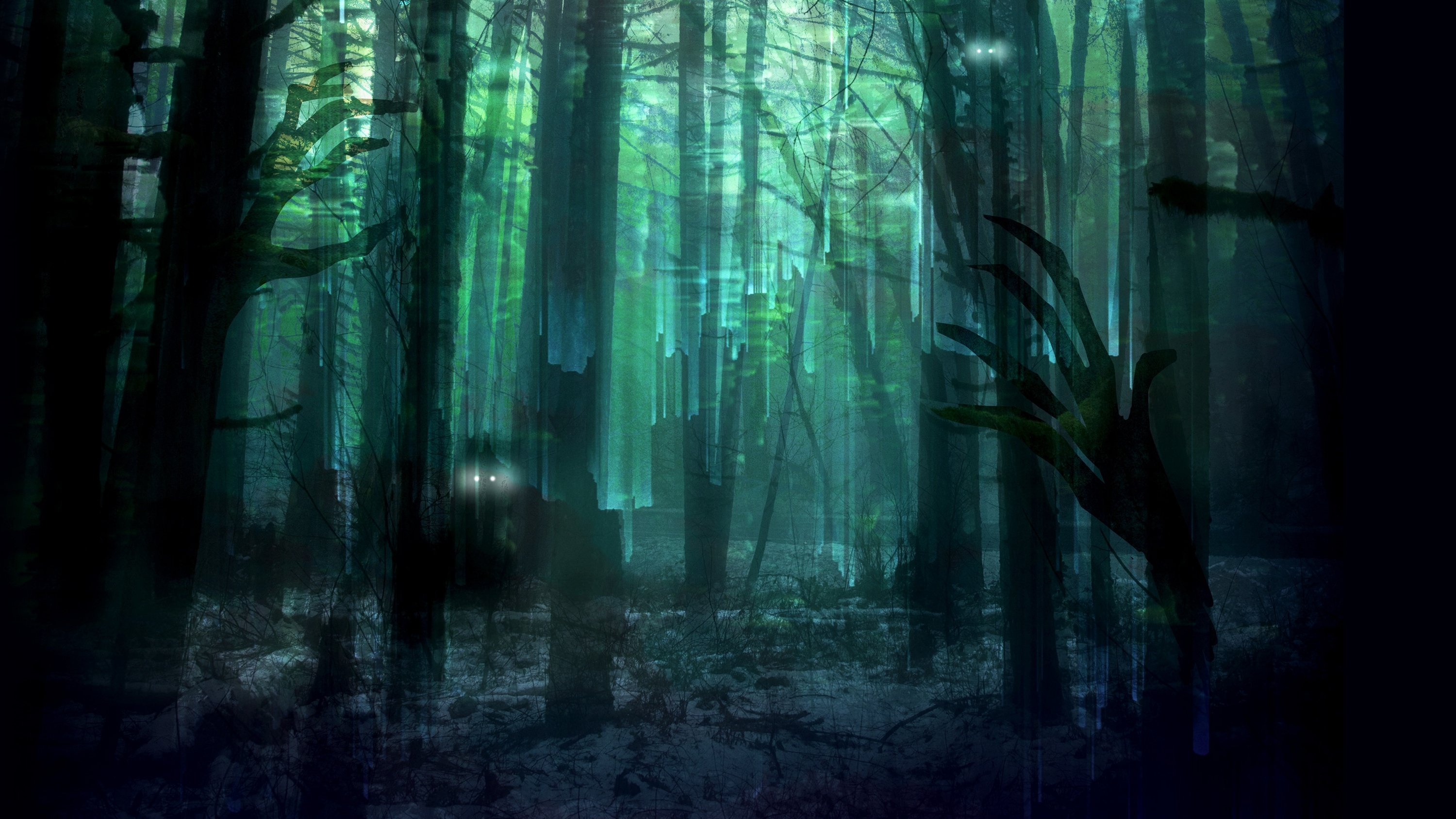 Terror in the Woods Background